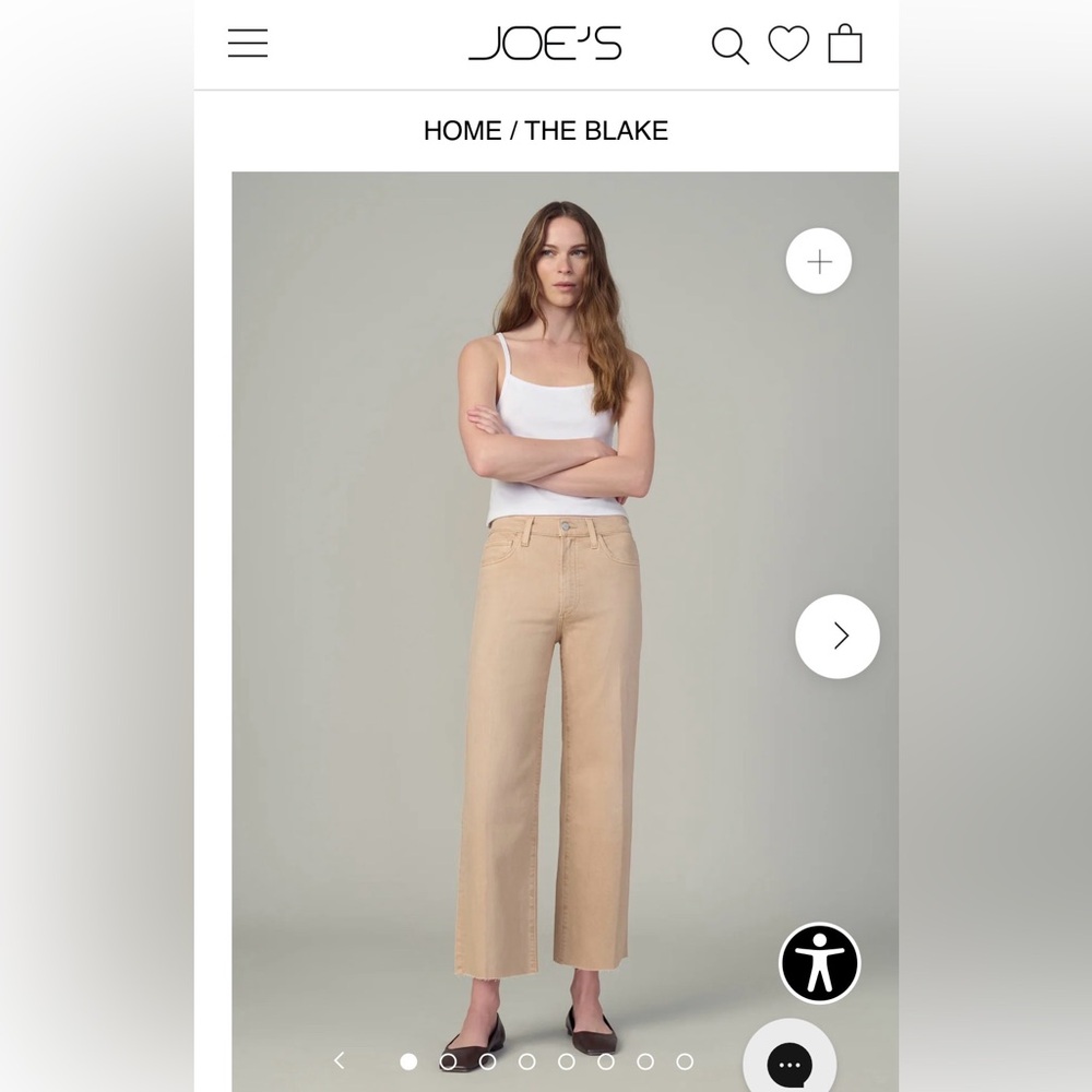 Joe’s jeans - the Blake wide leg crop
